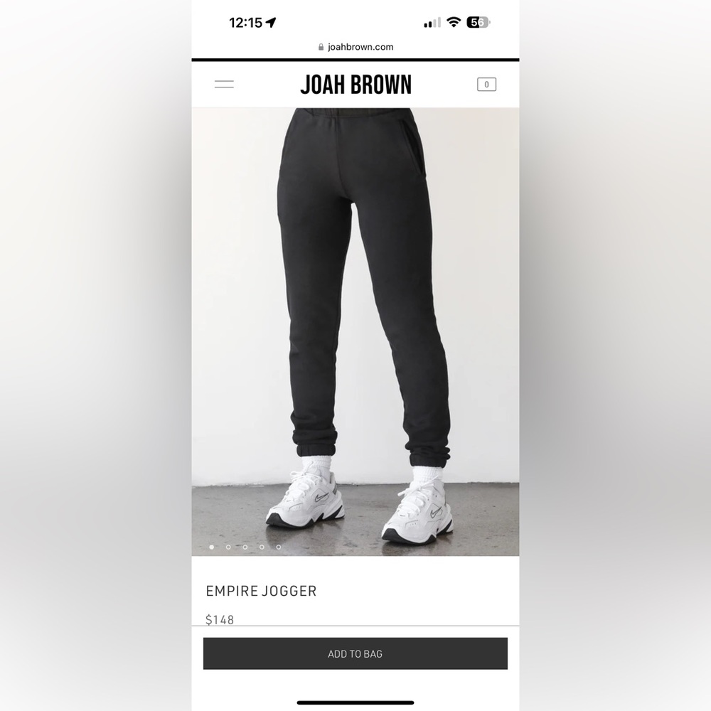 Joah Brown empire joggers size Xs/s